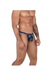 Темно-синие мужские трусы-тонги Continental Thong - Clever Masculine Underwear купить с доставкой