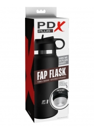 Черный мастурбатор в виде бутылки Fap Flask - Pipedream - в Нальчике купить с доставкой