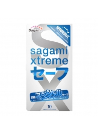 Презервативы Sagami Xtreme Ultrasafe с двойным количеством смазки - 10 шт. - Sagami - купить с доставкой в Нальчике