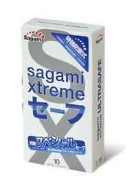 Презервативы Sagami Xtreme Ultrasafe с двойным количеством смазки - 10 шт. - Sagami - купить с доставкой в Нальчике