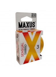 Презервативы анатомической формы Maxus Sensual - 3 шт. - Maxus - купить с доставкой в Нальчике