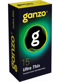 Прозрачные ультратонкие презервативы Ganzo Ultra thin - 15 шт. - Ganzo - купить с доставкой в Нальчике