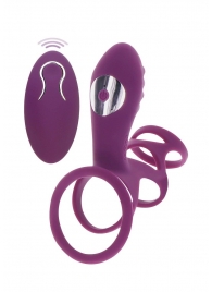 Фиолетовая эрекционная вибронасадка Halo Halo C-Ring Sleeve - Toy Joy - в Нальчике купить с доставкой