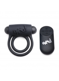 Черное эрекционное виброкольцо 28X Remote Control Vibrating Cock Ring   Bullet - XR Brands - в Нальчике купить с доставкой