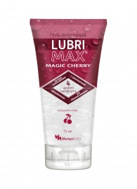 Интимный гель-смазка на водной основе Lubrimax Magic Cherry - 75 мл. - ИнтелБИО - купить с доставкой в Нальчике