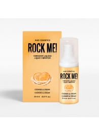 Жидкий вибратор Nuei Rock Me! с ароматом печенья и сливок - 20 мл. - Nuei cosmetics - купить с доставкой в Нальчике