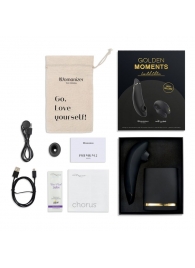 Набор для пар Golden Moments: Womanizer Premium 2 и We-Vibe Chorus - Womanizer купить в Нальчике с доставкой в Orgasmix.ru Набор для пар Golden Moments: Womanizer Premium 2 и We-Vibe Chorus - Womanizer