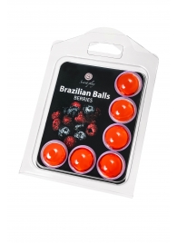 Набор из 6 шариков с массажным маслом Brazilian Balls с ароматом ягод - Secret Play - купить с доставкой в Нальчике