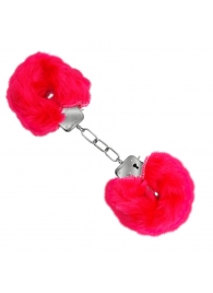 Красные меховые наручники Love с ключиками - Baile - купить с доставкой в Нальчике Красные меховые наручники Love с ключиками - Baile - купить с доставкой в Нальчике