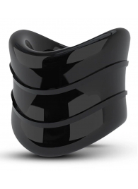 Черное эрекционное кольцо на мошонку Beef Ball Stretcher Snug X Long - Blush Novelties - в Нальчике купить с доставкой