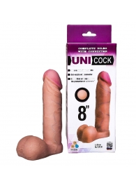 Фаллическая насадка для страпона UNICOCK 8  - 20 см. - LOVETOY (А-Полимер) - купить с доставкой в Нальчике