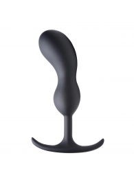 Черный массажер простаты с утяжелителями Premium Silicone Weighted Prostate Plug Large - 18,8 см. - XR Brands - в Нальчике купить с доставкой