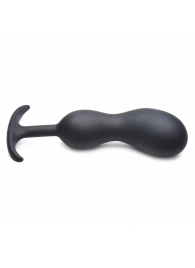 Черный массажер простаты с утяжелителями Premium Silicone Weighted Prostate Plug XL - 20,8 см. - XR Brands - в Нальчике купить с доставкой