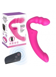 Розовый безремневой страпон Straples Strap-On Dildo - Erokay - купить с доставкой в Нальчике