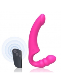 Розовый безремневой страпон Straples Strap-On Dildo - Erokay - купить с доставкой в Нальчике