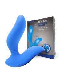 Синий вибромассажер простаты 3,5’’ Curve P-spot Massager - 12 см. - Erokay - в Нальчике купить с доставкой