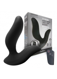 Черный вибромассажер простаты 3,5’’ Remote Control Curve P-spot Massager - 12 см. - Erokay - в Нальчике купить с доставкой