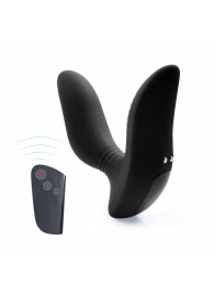 Черный вибромассажер простаты 3,5’’ Remote Control Curve P-spot Massager - 12 см. - Erokay - в Нальчике купить с доставкой