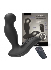 Черный вибромассажер простаты 3,5’’ Remote Control P-spot Massager - 12,5 см. - Erokay - в Нальчике купить с доставкой