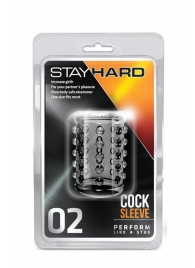 Прозрачная насадка на пенис с шишечками STAY HARD COCK SLEEVE 02 CLEAR - Blush Novelties - в Нальчике купить с доставкой