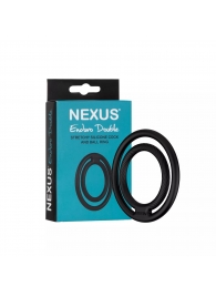 Черное двойное эрекционное кольцо Nexus Enduro Double - Nexus Range - в Нальчике купить с доставкой
