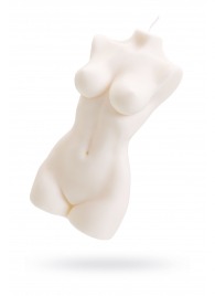 Белая интерьерная свеча в форме женского торса - 850 гр. - Pecado - купить с доставкой в Нальчике