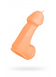 Оранжевая свеча в форме пениса - 47 гр. - Pecado - купить с доставкой в Нальчике