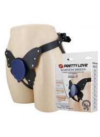 Синие трусики харнесс с платформой Caludio II - Baile - купить с доставкой в Нальчике