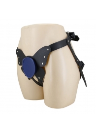 Синие трусики харнесс с платформой Caludio II - Baile - купить с доставкой в Нальчике