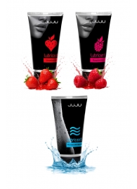 Набор из 3 лубрикантов JUJU (увлажняющий, клубника, малина) - JuJu - купить с доставкой в Нальчике Набор из 3 лубрикантов JUJU (увлажняющий, клубника, малина) - JuJu - купить с доставкой в Нальчике