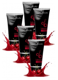 Набор из 5 съедобных лубрикантов JUJU со вкусом вишни - JuJu - купить с доставкой в Нальчике Набор из 5 съедобных лубрикантов JUJU со вкусом вишни - JuJu - купить с доставкой в Нальчике