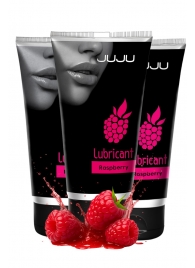 Набор из 3 съедобных лубрикантов JUJU со вкусом малины - JuJu - купить с доставкой в Нальчике Набор из 3 съедобных лубрикантов JUJU со вкусом малины - JuJu - купить с доставкой в Нальчике