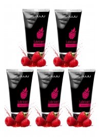 Набор из 5 съедобных лубрикантов JUJU со вкусом малины - JuJu - купить с доставкой в Нальчике Набор из 5 съедобных лубрикантов JUJU со вкусом малины - JuJu - купить с доставкой в Нальчике