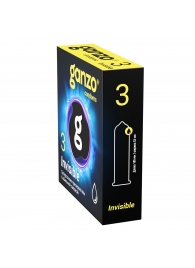 Супертонкие презервативы Ganzo Invisible - 3 шт. - Ganzo - купить с доставкой в Нальчике
