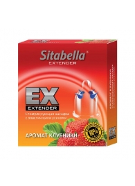 Стимулирующая насадка Sitabella Extender  Клубника - Sitabella - купить с доставкой в Нальчике