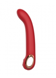 Красный силиконовый вибратор с загнутым кончиком - 22,1 см. - Secwell купить в Нальчике с доставкой в Orgasmix.ru Красный силиконовый вибратор с загнутым кончиком - 22,1 см. - Secwell