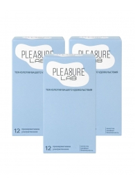 Набор из 3 упаковок ультратонких презервативов Pleasure Lab (по 12 шт.) - Pleasure Lab - купить с доставкой в Нальчике Набор из 3 упаковок ультратонких презервативов Pleasure Lab (по 12 шт.) - Pleasure Lab - купить с доставкой в Нальчике