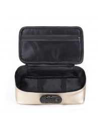 Золотистая сумочка для хранения игрушек Discreet Box - Dorcel - купить с доставкой в Нальчике