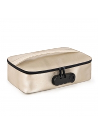 Золотистая сумочка для хранения игрушек Discreet Box - Dorcel - купить с доставкой в Нальчике
