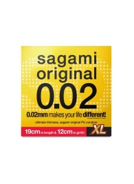 Презерватив увеличенного размера Sagami Original 0.02 XL-size - 1 шт. - Sagami - купить с доставкой в Нальчике Презерватив увеличенного размера Sagami Original 0.02 XL-size - 1 шт. - Sagami - купить с доставкой в Нальчике