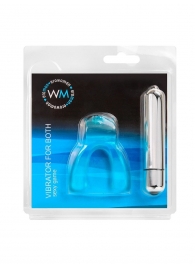 Голубая капа с вибропулей для оральных ласк - Erowoman-Eroman купить в Нальчике с доставкой в Orgasmix.ru Голубая капа с вибропулей для оральных ласк - Erowoman-Eroman