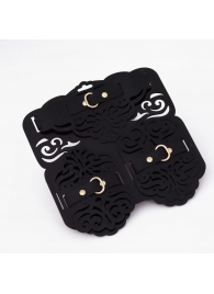 Фигурный набор для БДСМ-игр с узорами и золотистой фурнитурой - Crazy Handmade - купить с доставкой в Нальчике