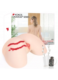 Мастурбатор-полуторс с двойным слоем материала и вибрацией Jenny Onahole Real Hips - KOKOS - в Нальчике купить с доставкой Мастурбатор-полуторс с двойным слоем материала и вибрацией Jenny Onahole Real Hips - KOKOS - в Нальчике купить с доставкой