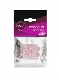 Прозрачная насадка на пенис с цветными шариками - Erowoman-Eroman - в Нальчике купить с доставкой