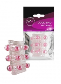 Прозрачная сквозная насадка на пенис с цветными шариками - Erowoman-Eroman - в Нальчике купить с доставкой