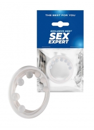 Эрекционное кольцо с мягкой стимулирующей насадкой - Sex Expert - в Нальчике купить с доставкой