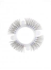 Эластичное кольцо с «ресничками» и 4 шариками - Sextaz - в Нальчике купить с доставкой