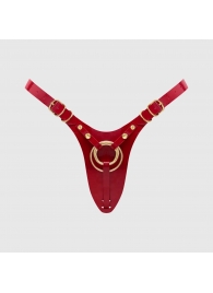 Красный пояс для фиксации насадок Strap-On-Me Leatherette Harness Fabulous - Strap-on-me - купить с доставкой в Нальчике