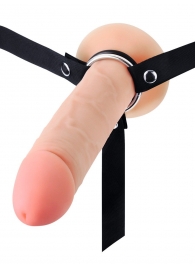 Мужской полый страпон на регулируемых ремешках - 22 см. - Sex Expert - купить с доставкой в Нальчике
