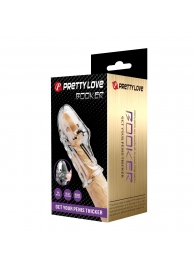 Прозрачная насадка на пенис Booker - 8 см. - Baile - в Нальчике купить с доставкой